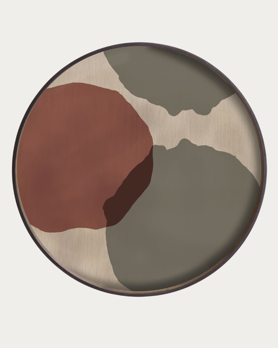 Tablett TRANSLUCENT SILHOUETTES Overlapping Dots - Ø61