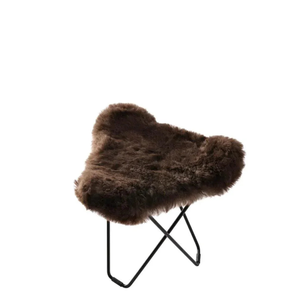 Schaffellhocker ICELAND FLYING GOOSE _ Cuero _SKU