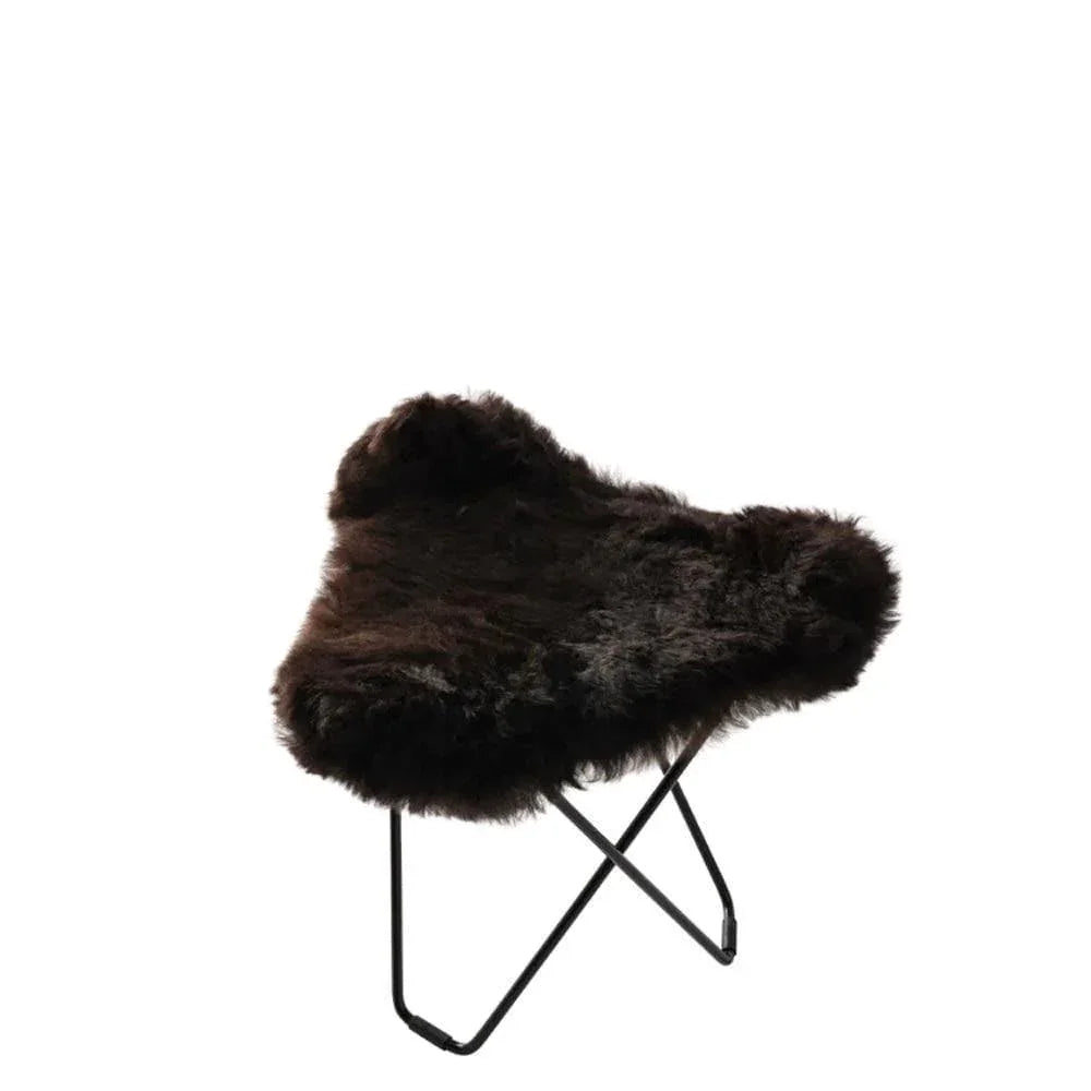 Schaffellhocker ICELAND FLYING GOOSE _ Cuero _SKU