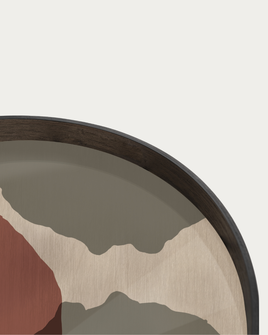 Tablett TRANSLUCENT SILHOUETTES Overlapping Dots - Ø61