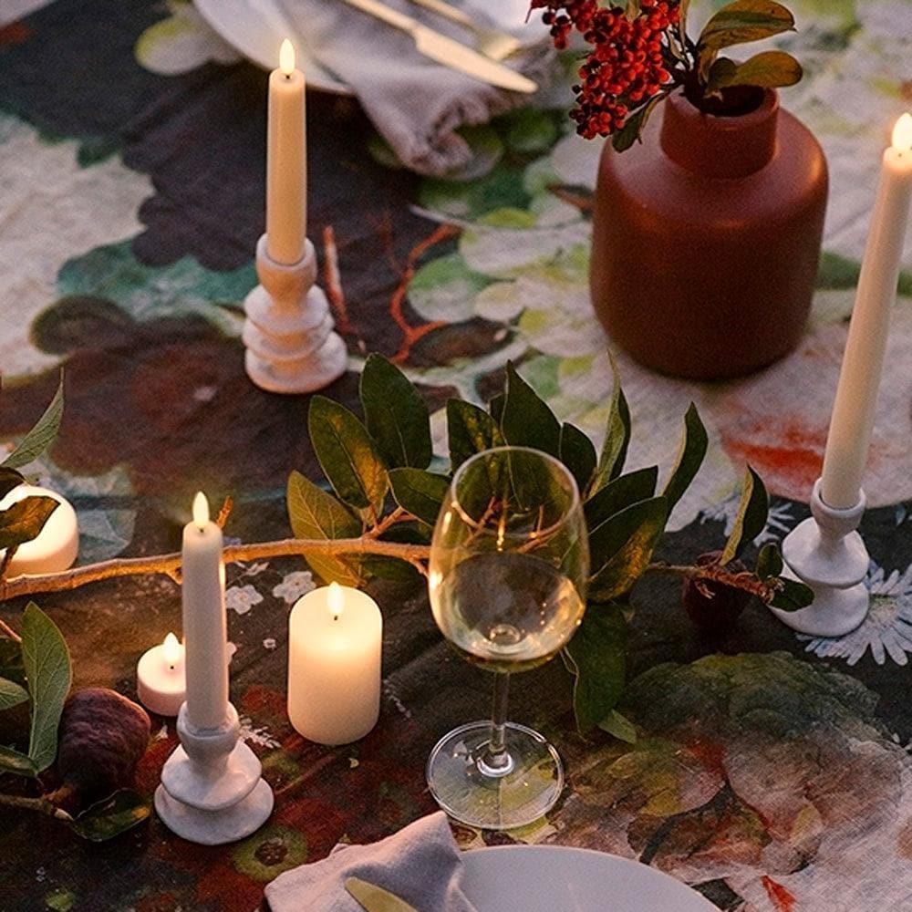 Kerzen SLIM TAPER LED Uyuni - Ivory | Piffany | Homestorys