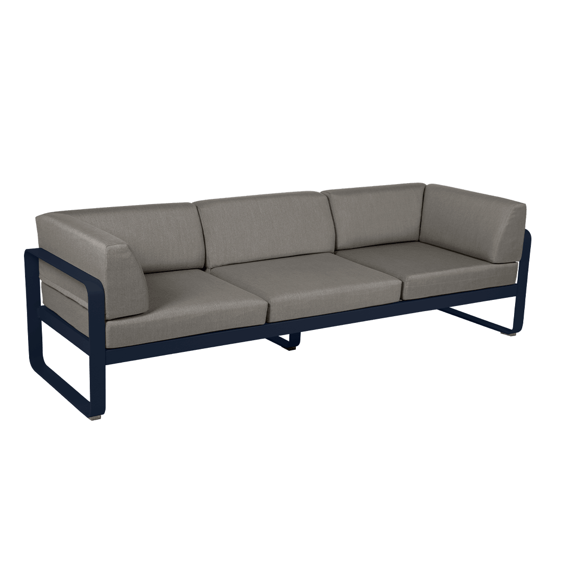 Gartensofa BELLEVIE - 3-Sitzer mit Seitenkissen