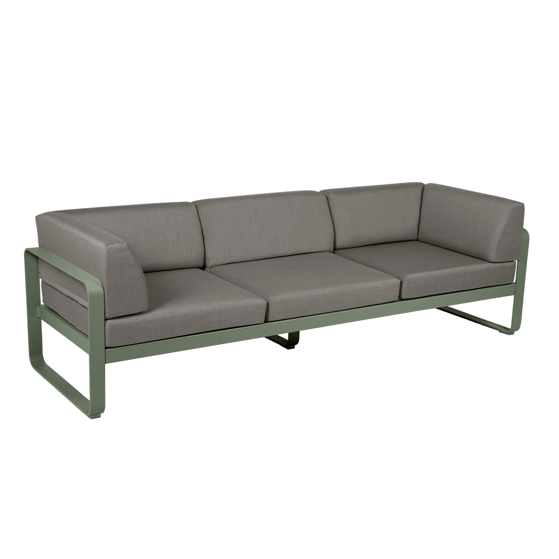 Gartensofa BELLEVIE - 3-Sitzer mit Seitenkissen