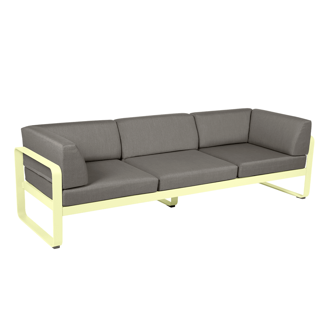 Gartensofa BELLEVIE - 3-Sitzer mit Seitenkissen