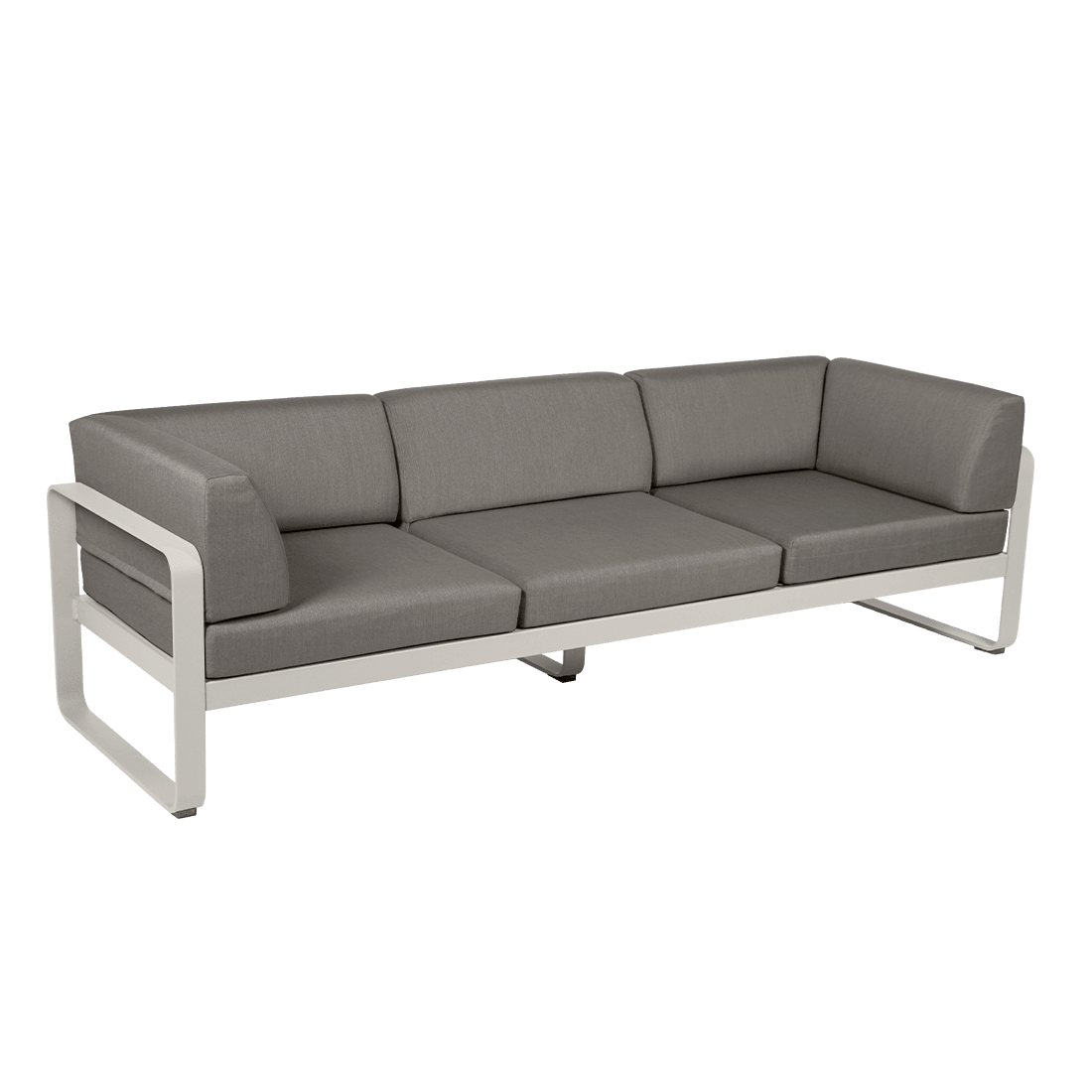 Gartensofa BELLEVIE - 3-Sitzer mit Seitenkissen