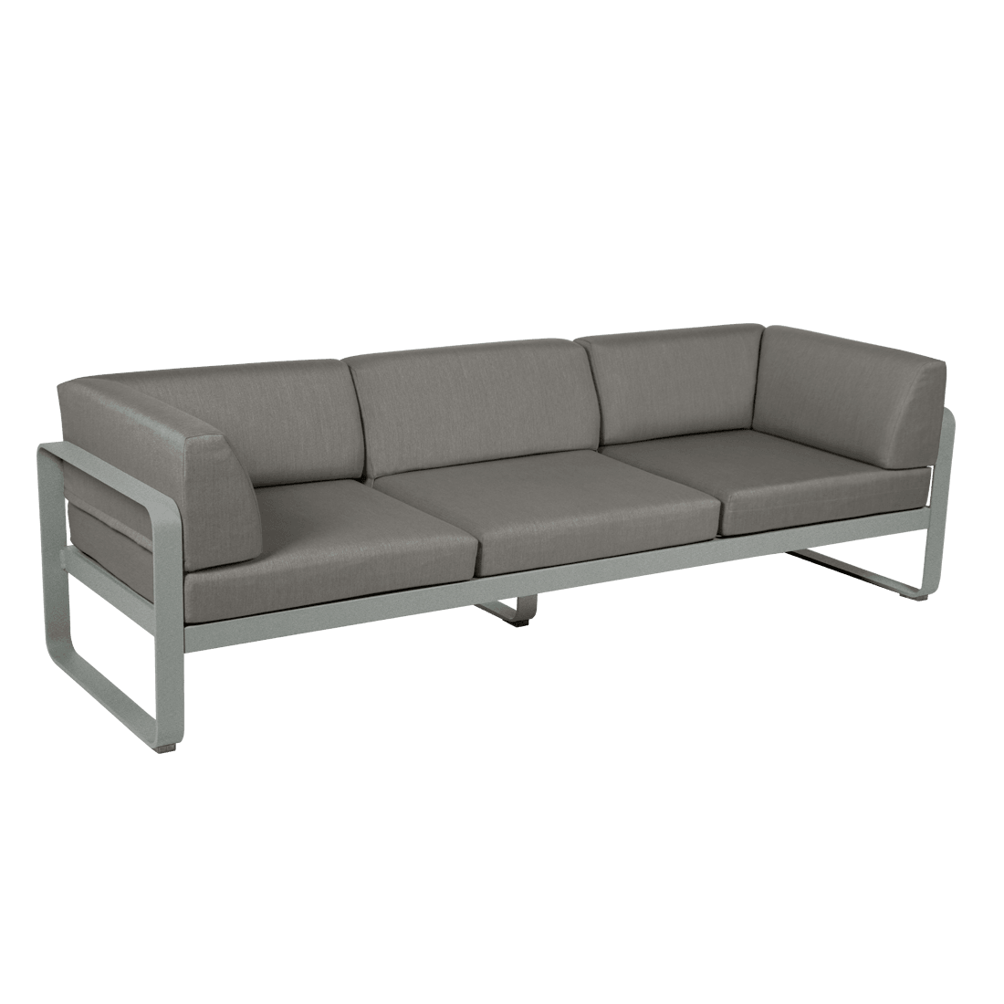 Gartensofa BELLEVIE - 3-Sitzer mit Seitenkissen