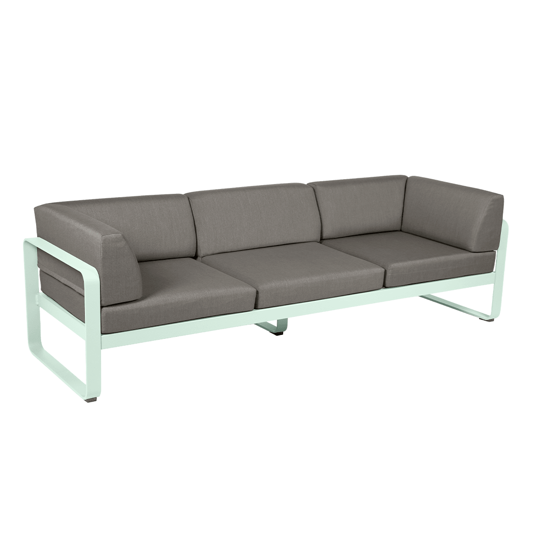 Gartensofa BELLEVIE - 3-Sitzer mit Seitenkissen