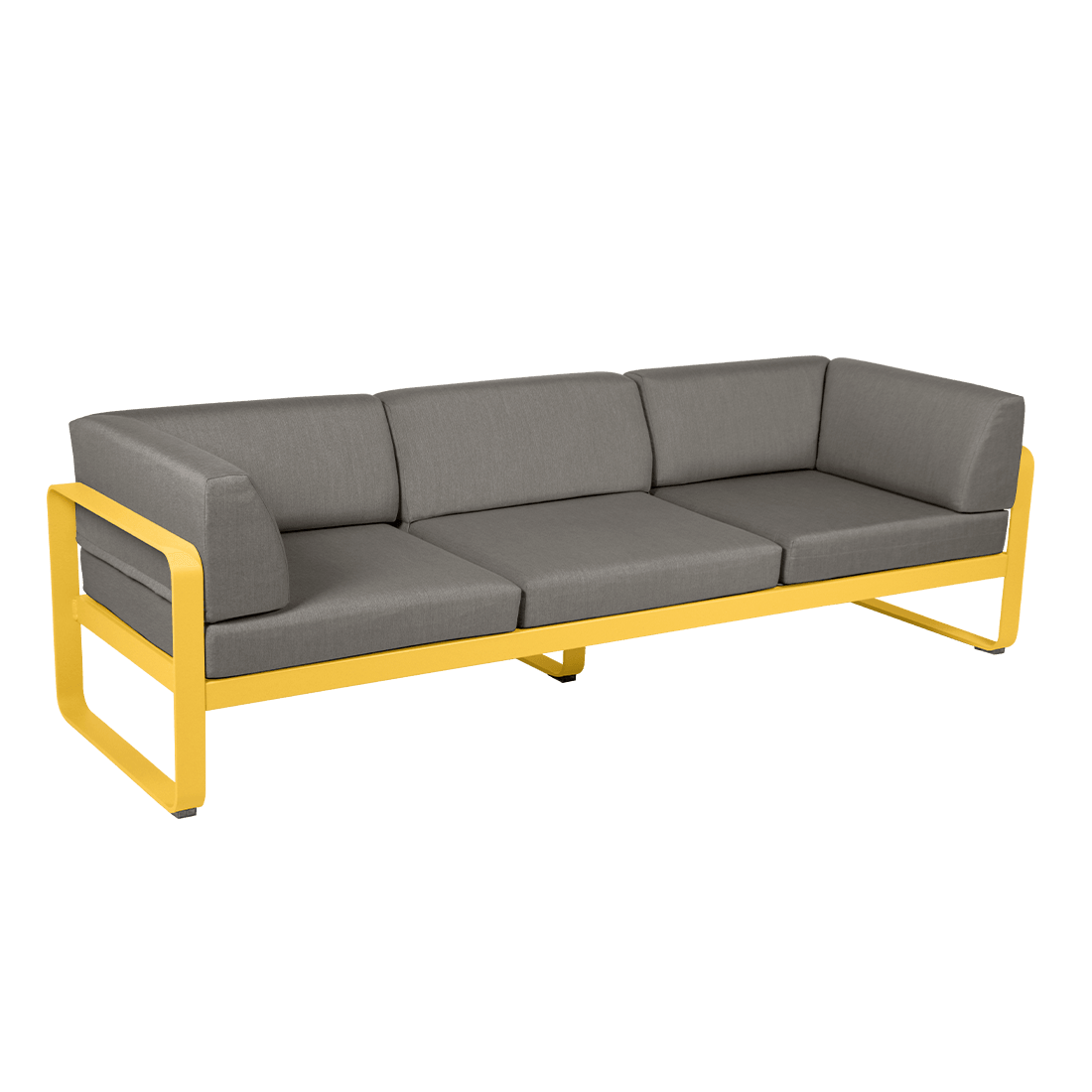 Gartensofa BELLEVIE - 3-Sitzer mit Seitenkissen