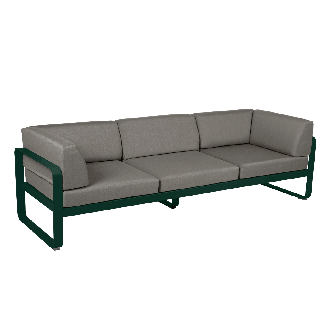 Gartensofa BELLEVIE - 3-Sitzer mit Seitenkissen