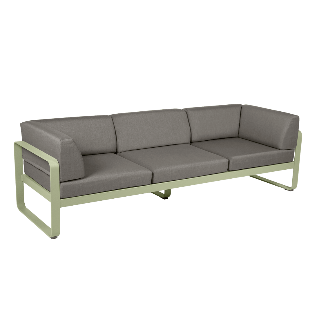 Gartensofa BELLEVIE - 3-Sitzer mit Seitenkissen