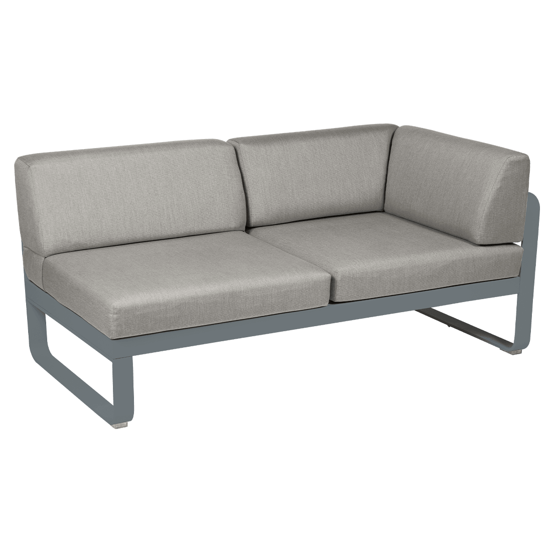 2-Sitzer Eckelement BELLEVIE mit Seitenkissen - Rechts | Fermob | Homestorys