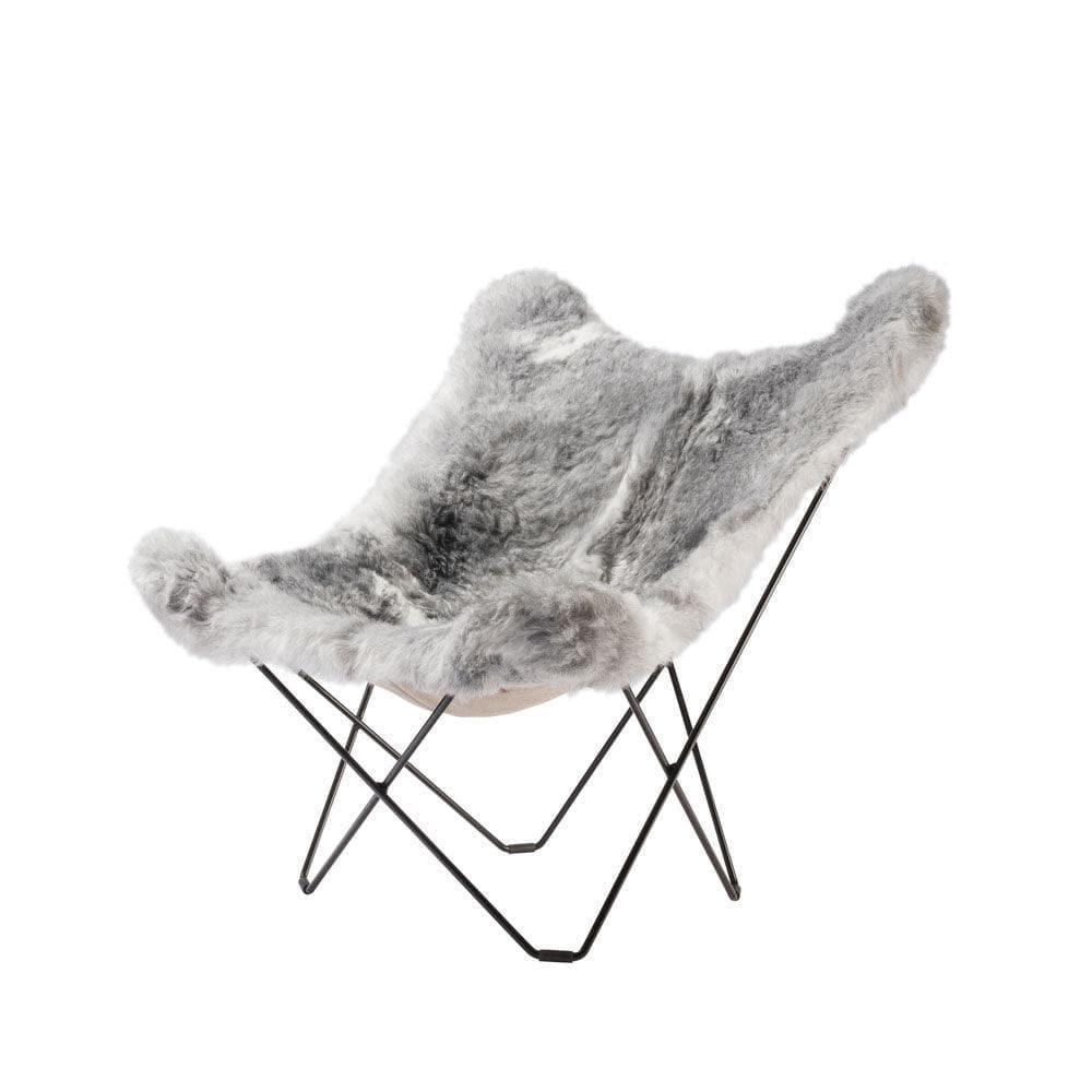 Butterfly Chair ICELAND MARIPOSA - Schaffell _ Cuero _SKU