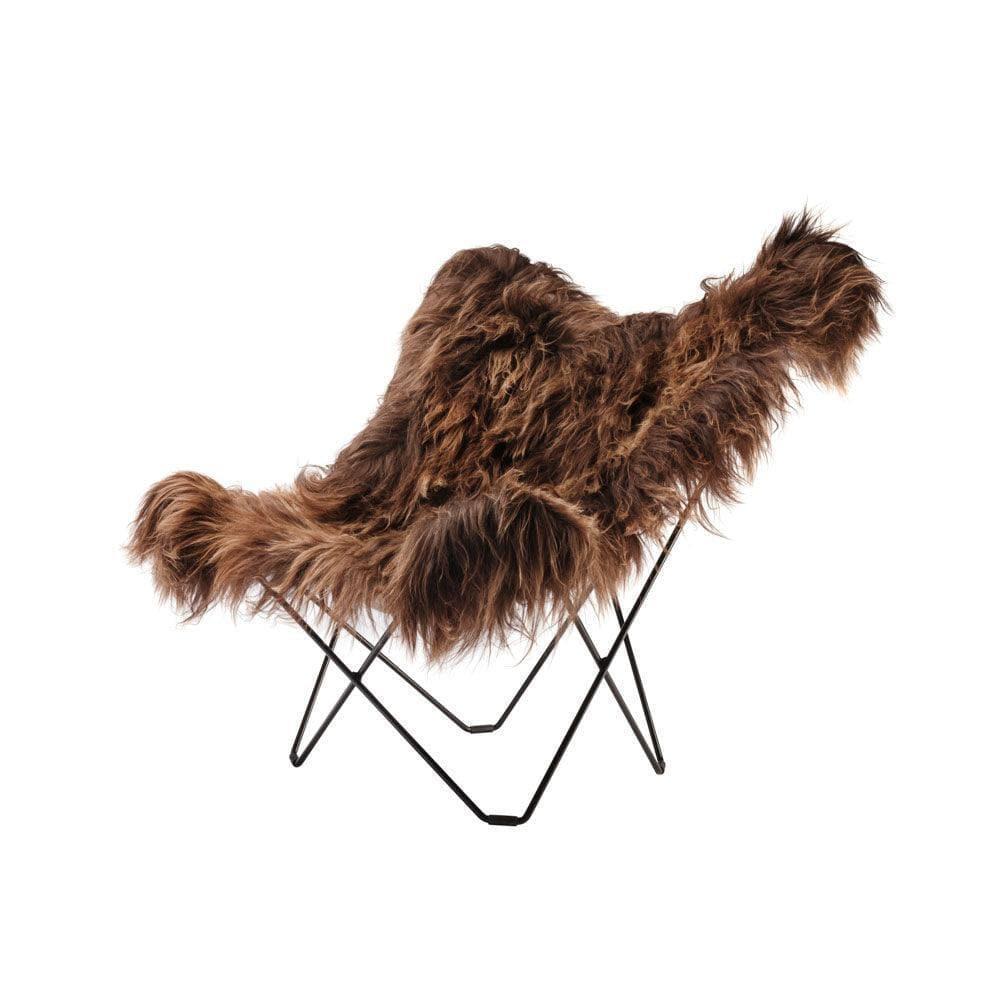 Butterfly Chair ICELAND MARIPOSA - Schaffell _ Cuero _SKU