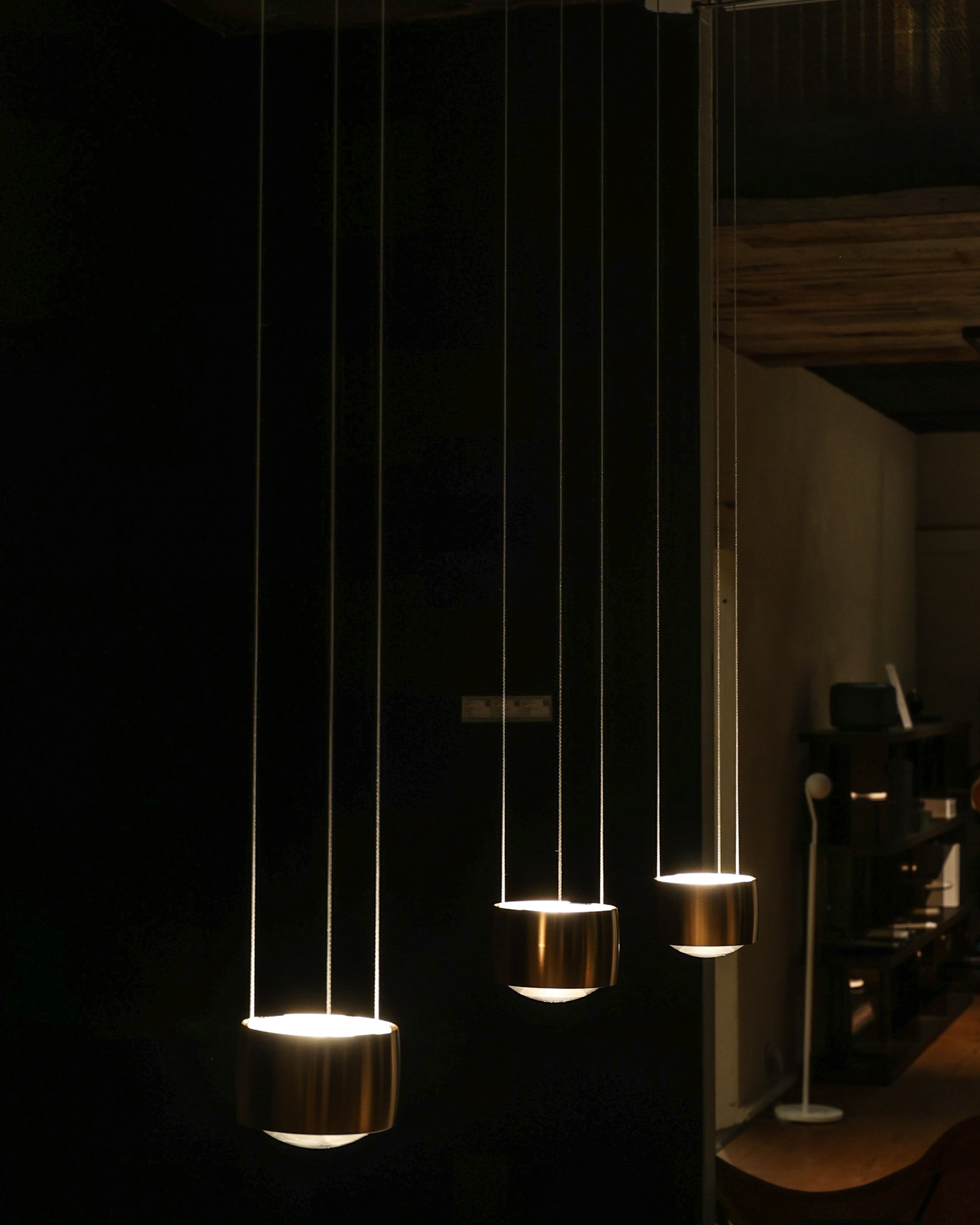 EXPO Occhio SENTO SOSPESO Hängelampe Bronze 3x