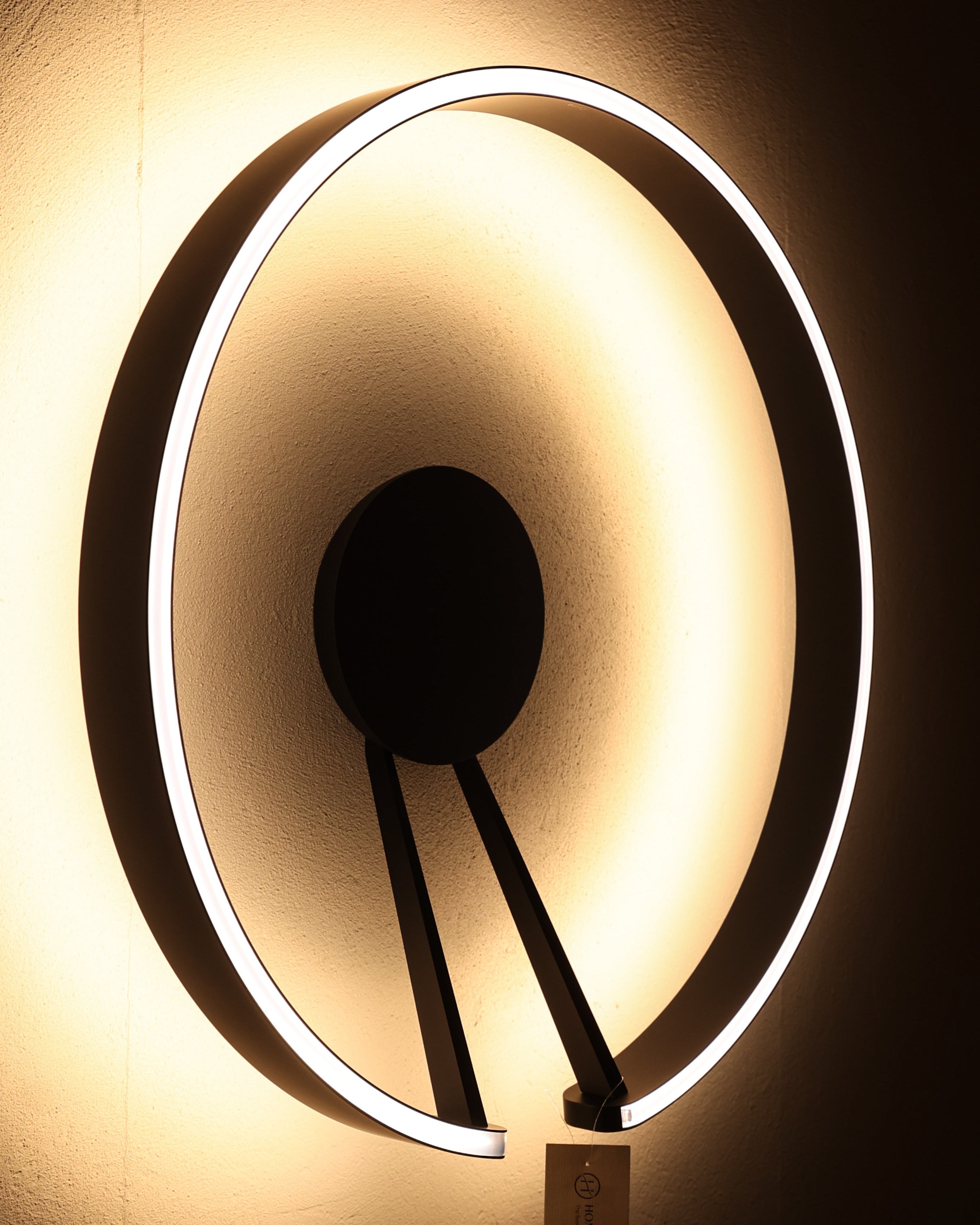 EXPO Occhio MITO AURA 60 Wandlampe Schwarz Matt