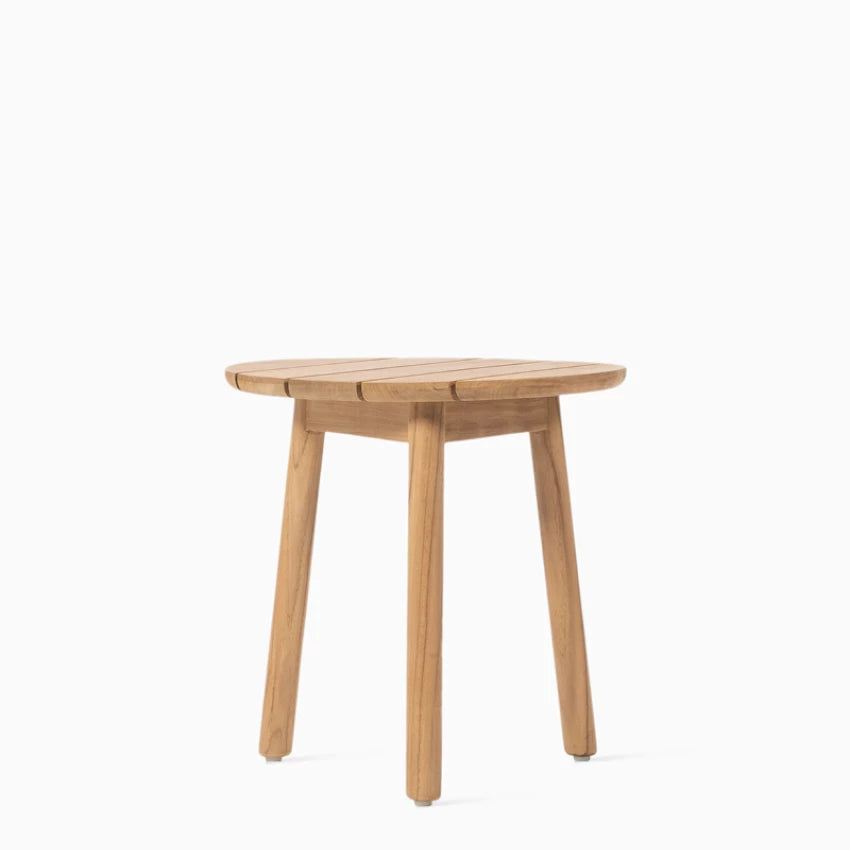 Vincent Sheppard ANTON Beistelltisch rund aus unbehandeltem Teakholz
