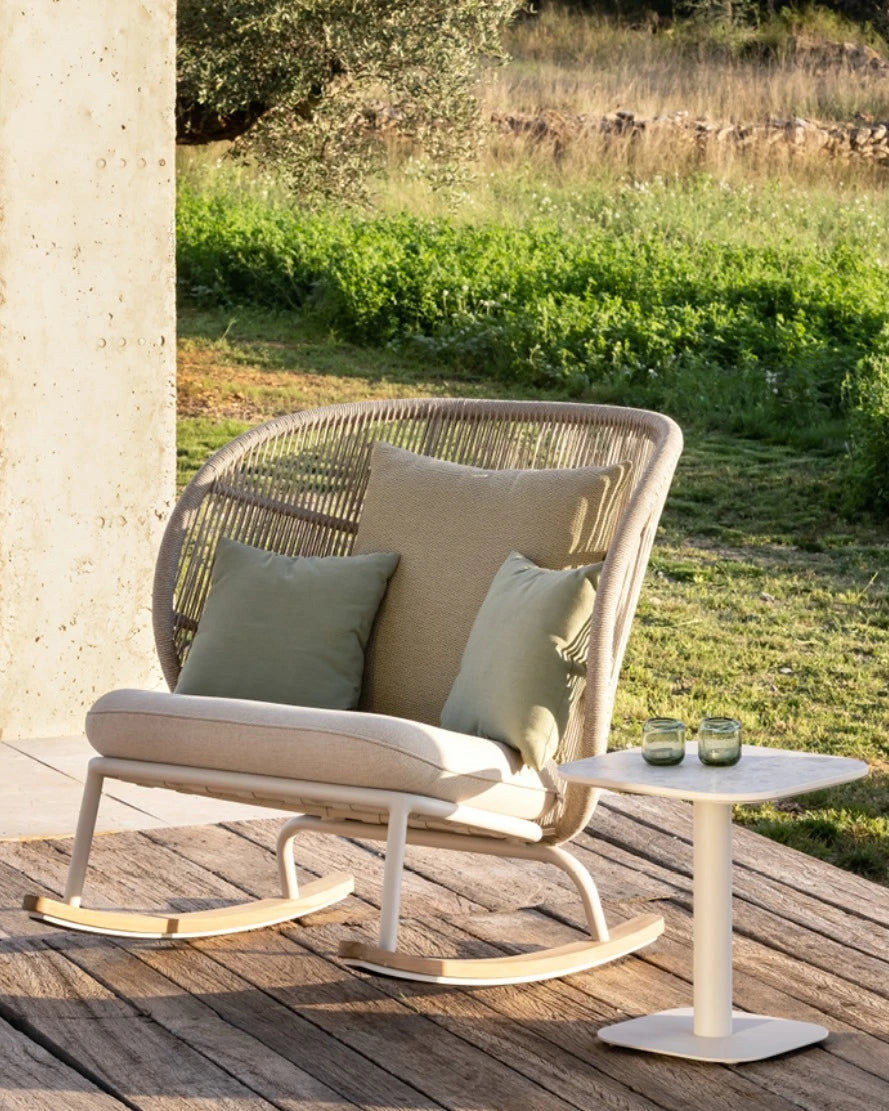 Schaukelstuhl KODO - Almond Kissen Set