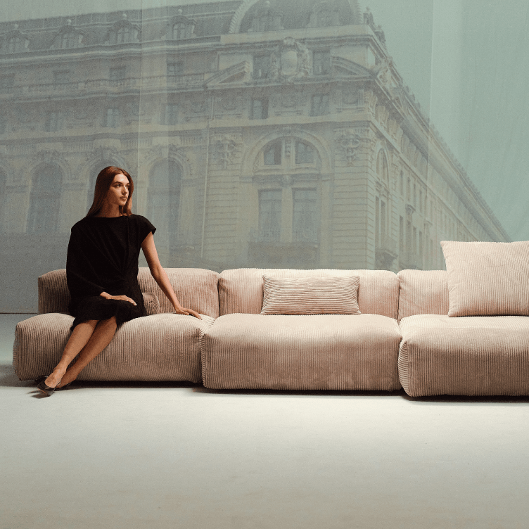 Modulares Sofa Seitenteil Pique - 63x31
