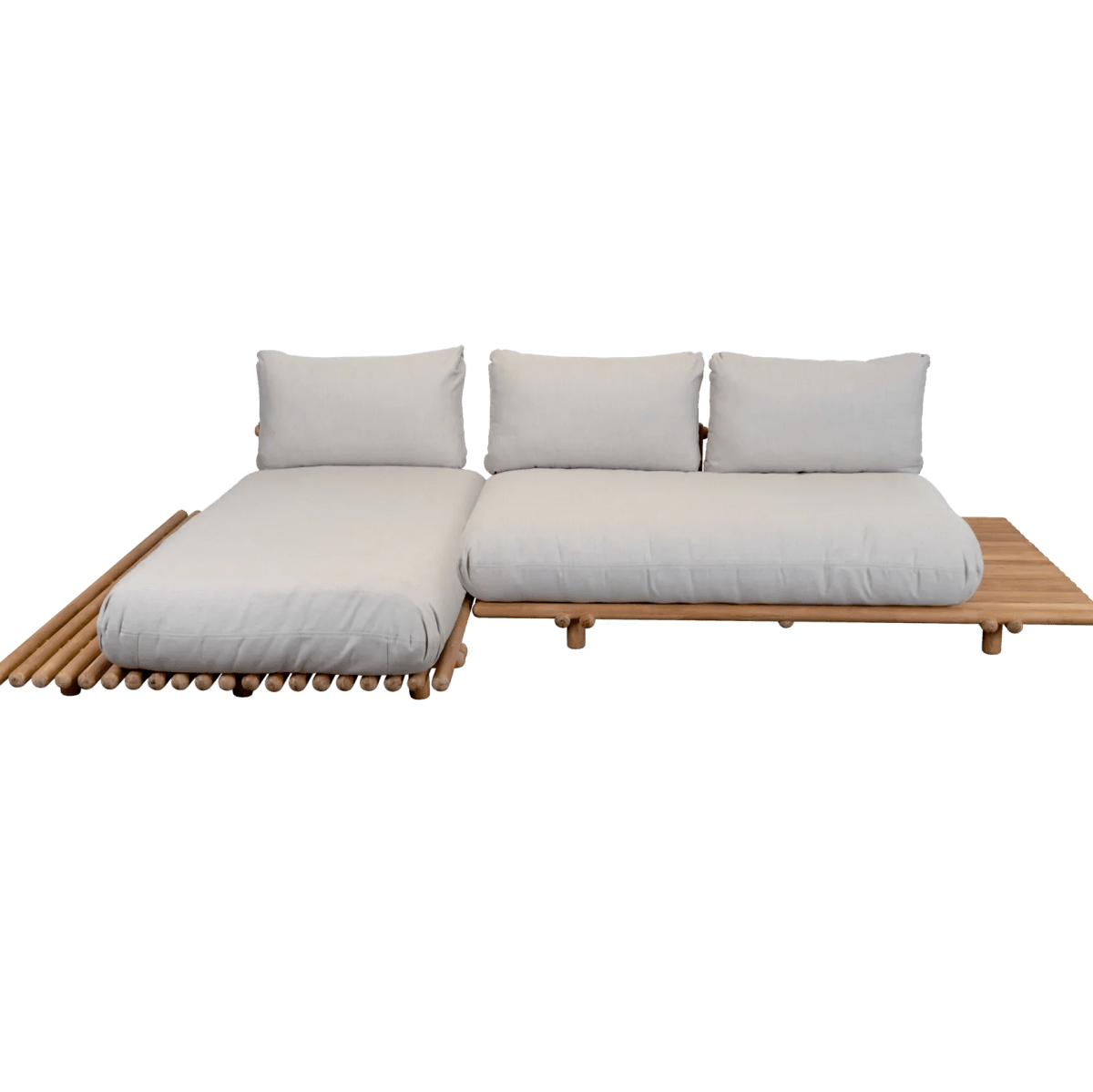 Cane - line - Gartensofa Lounge STICKS mit Plattform - STICKSPLATFYS92T 3 | Homestorys