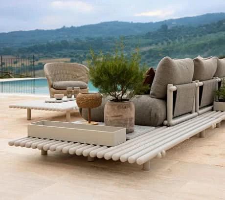 Cane - line - Gartensofa STICKS mit Plattform - STICKSPLATFY152T 1 | Homestorys