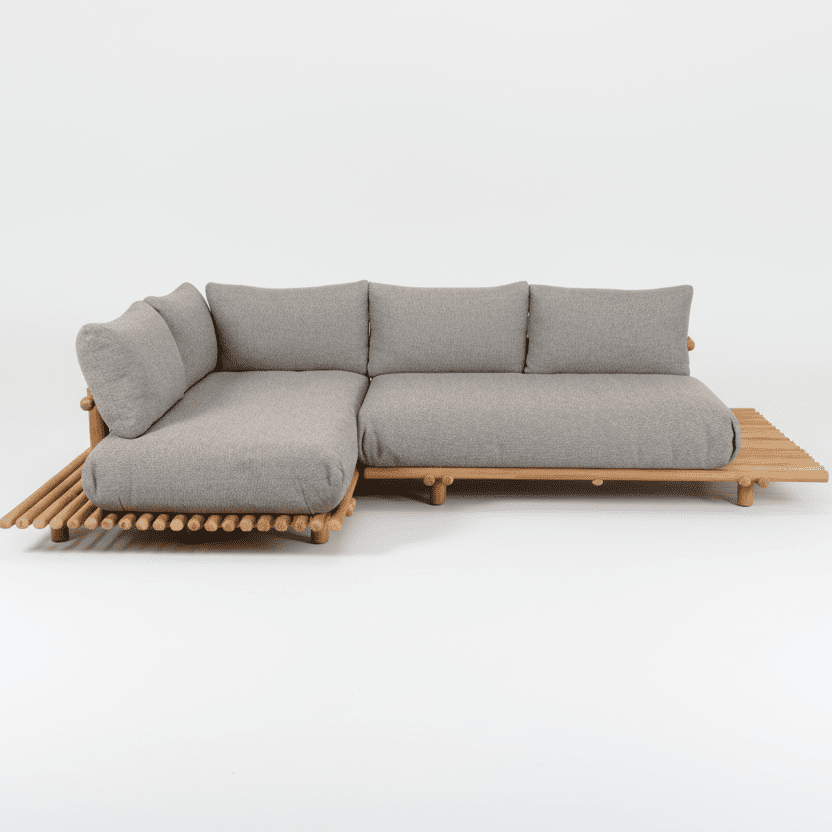 Cane - line - Gartensofa STICKS mit Plattform - STICKSPLATFY153T 1 | Homestorys