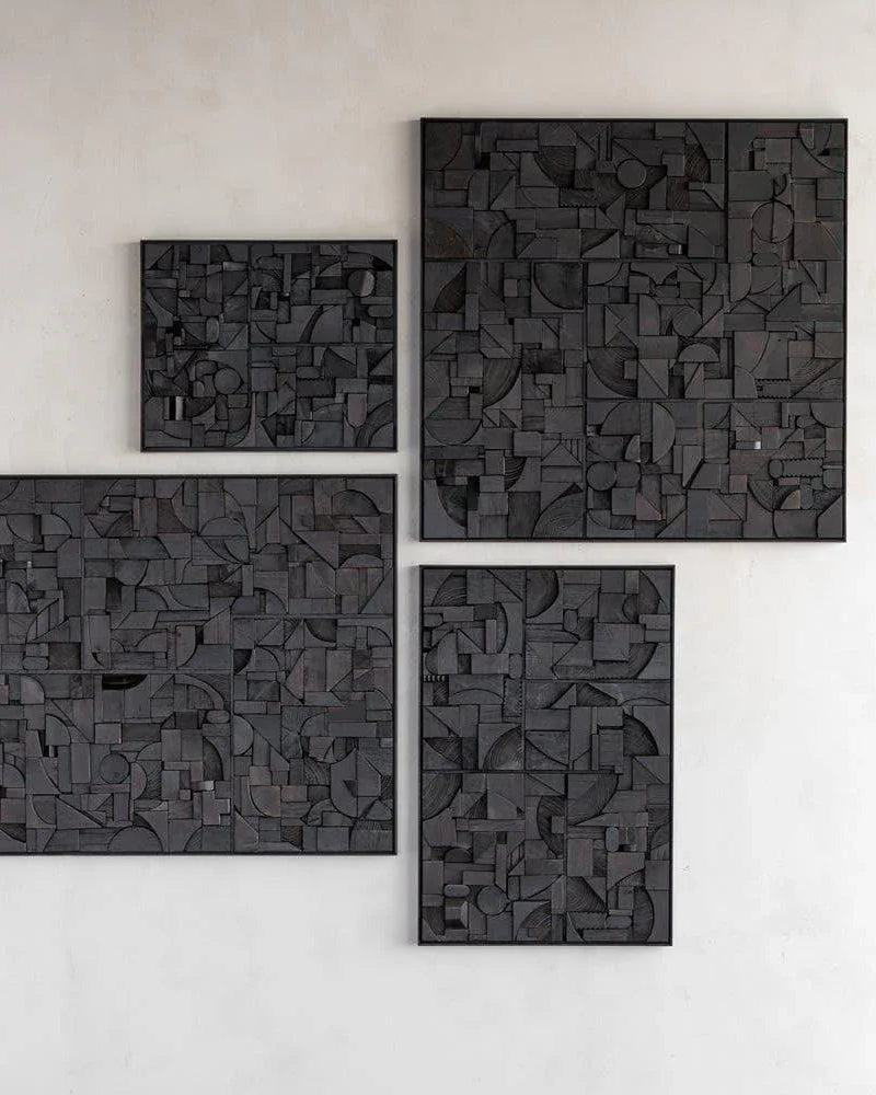 Ethnicraft - Wandkunst BRICKS quadratisch - 29994 | Homestorys