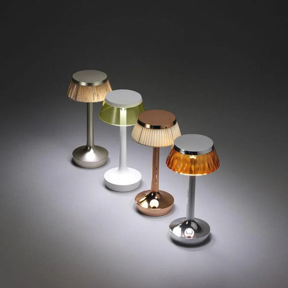 Flos BON JOUR Unplugged Tischlampe - Matt Chrome _ Flos _SKU F1037046