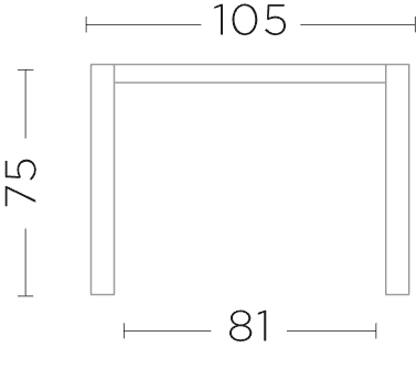 Gommaire - Esstisch ARCHIE - Quadratisch - G583-OLPA | Homestorys