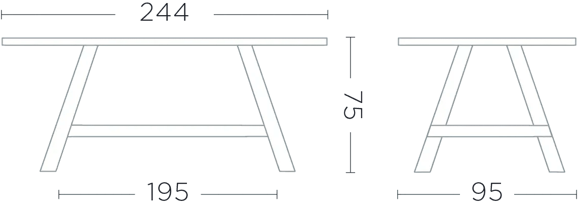 Gommaire - Esstisch MIEKE - G718-NAT | Homestorys