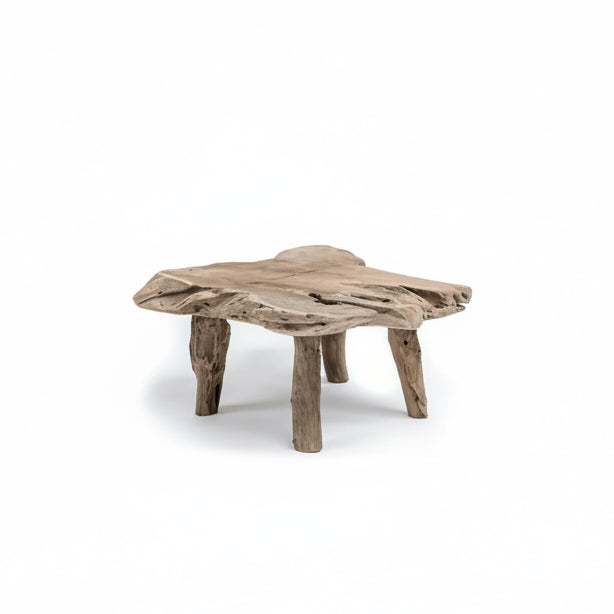 Couchtisch NATURAL SHAPE von Gommaire mit organischer Form aus massivem Holz – einzigartiges Naturdesign