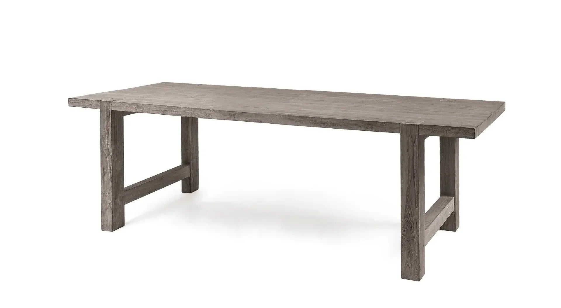 Esstisch JACOB Small – 240x90x75 cm – moderner Massivholztisch aus naturbelassenem Teakholz, ideal für Esszimmer, Küche oder offene Wohnbereiche