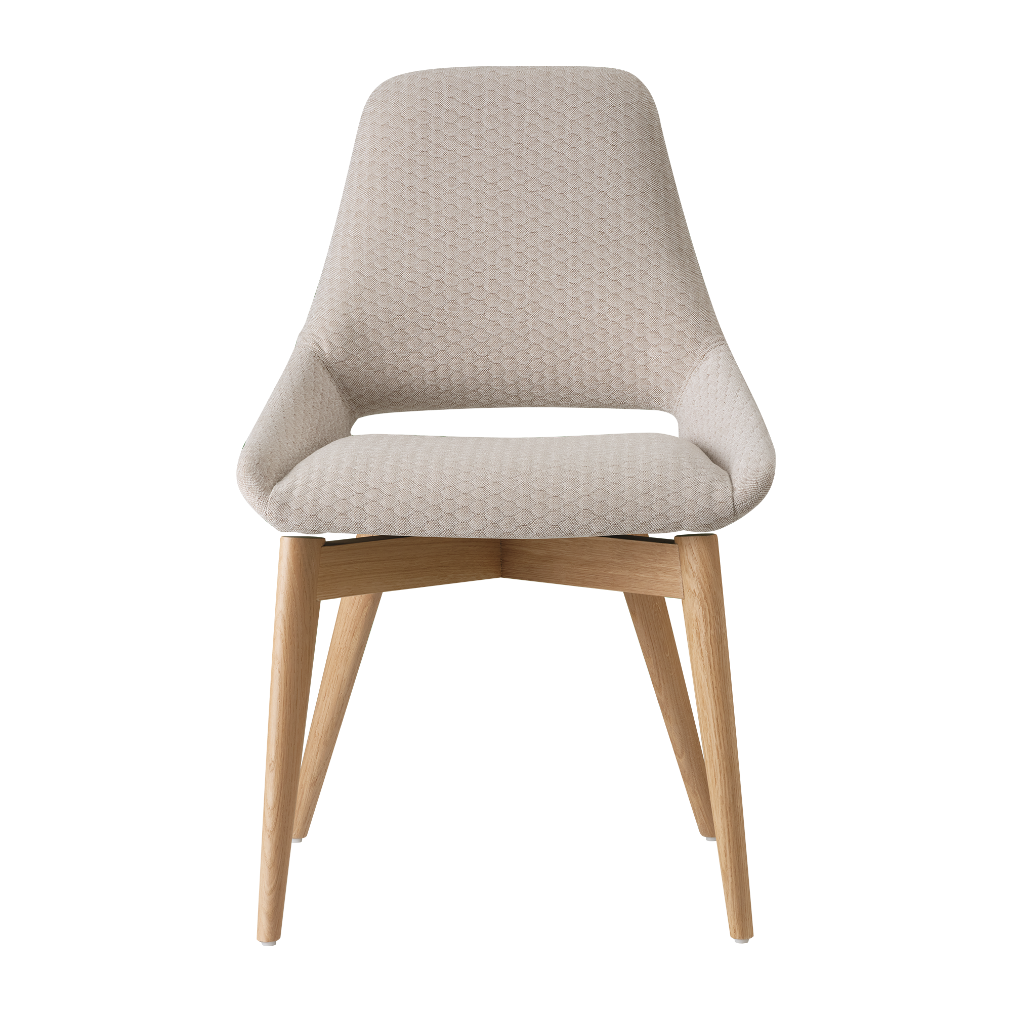 Stuhl LOLA C2910 von Mobitec – elegante Frontansicht mit filigranem Metallgestell