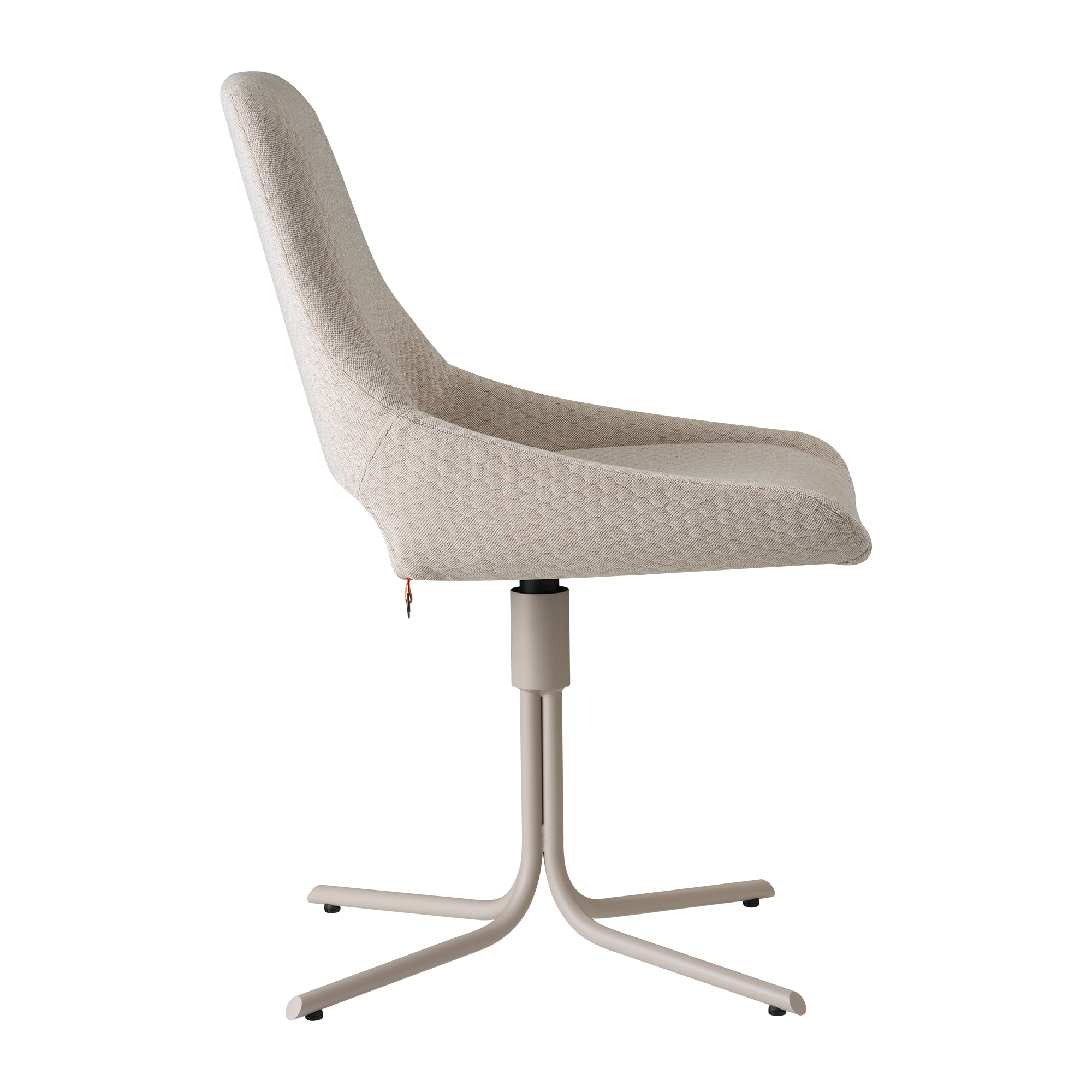 Stuhl LOLA C3510 von Mobitec – Seitenansicht zeigt ergonomische Form und feine Materialstruktur