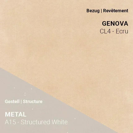 Mobitec LOLA C3612 in Genova Ecru mit A15 Structured White – hell und strukturiert für moderne Räume