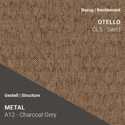 LOLA C3612 in Otello Sand mit A12 Charcoal Grey – weiche Töne mit markantem Unterbau