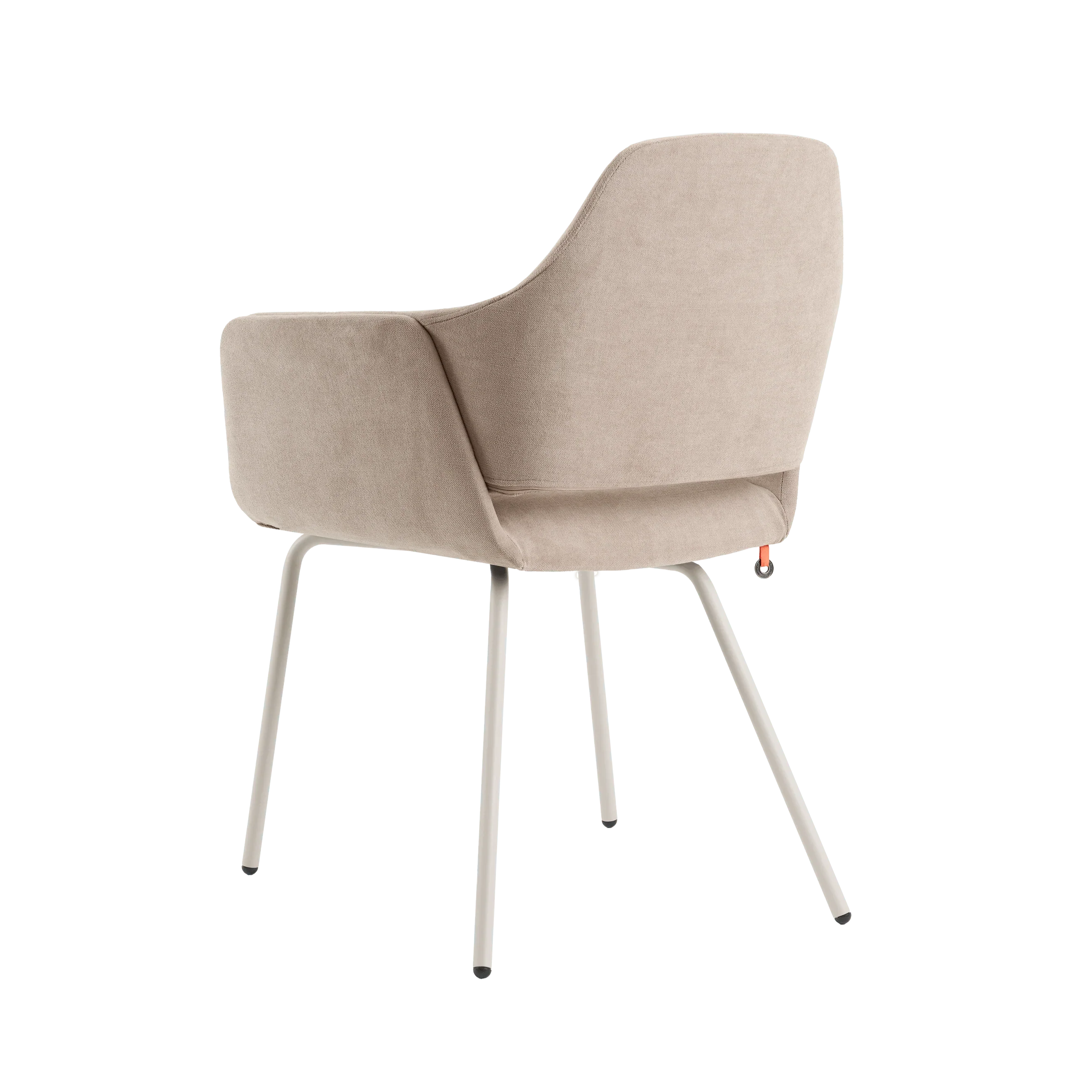 Rückansicht des Armlehnstuhls LOTUS C0412 von Mobitec mit durchgehend gepolsterter Rückenlehne