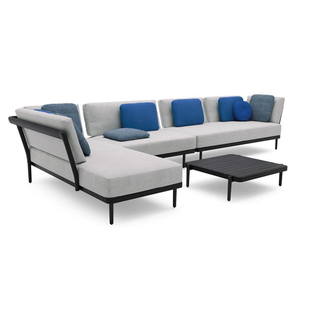 Sofakonzept 2 FLOWS - Black/Teak Nero | Manutti | Homestorys