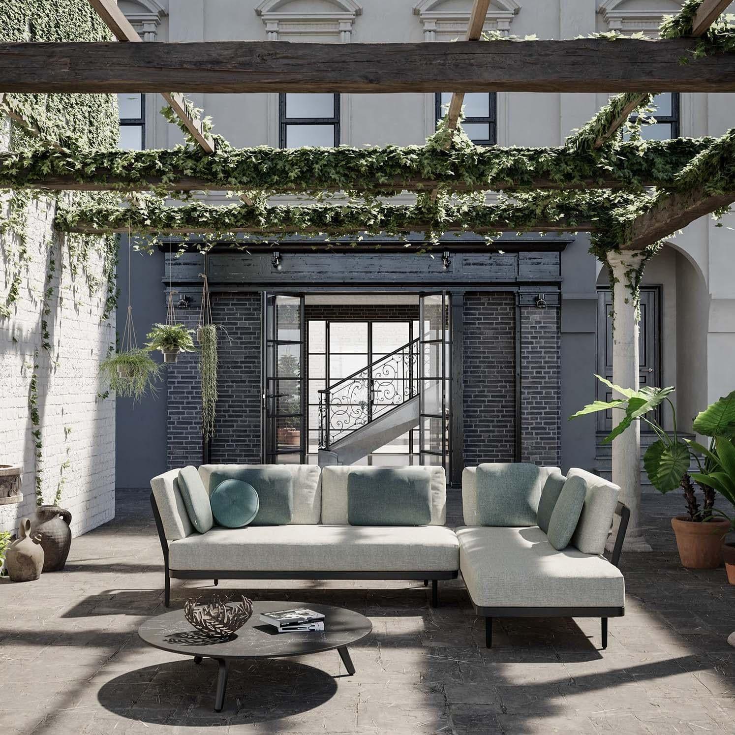 Sofakonzept 7 FLOWS - Black/Teak Nero | Manutti | Homestorys