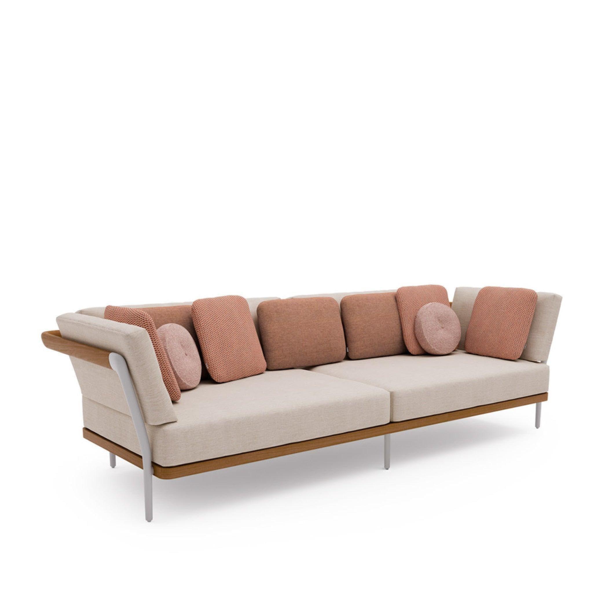 Tiefes 3-Sitzer Sofa FLOWS - Flint/Teak | Manutti | Homestorys
