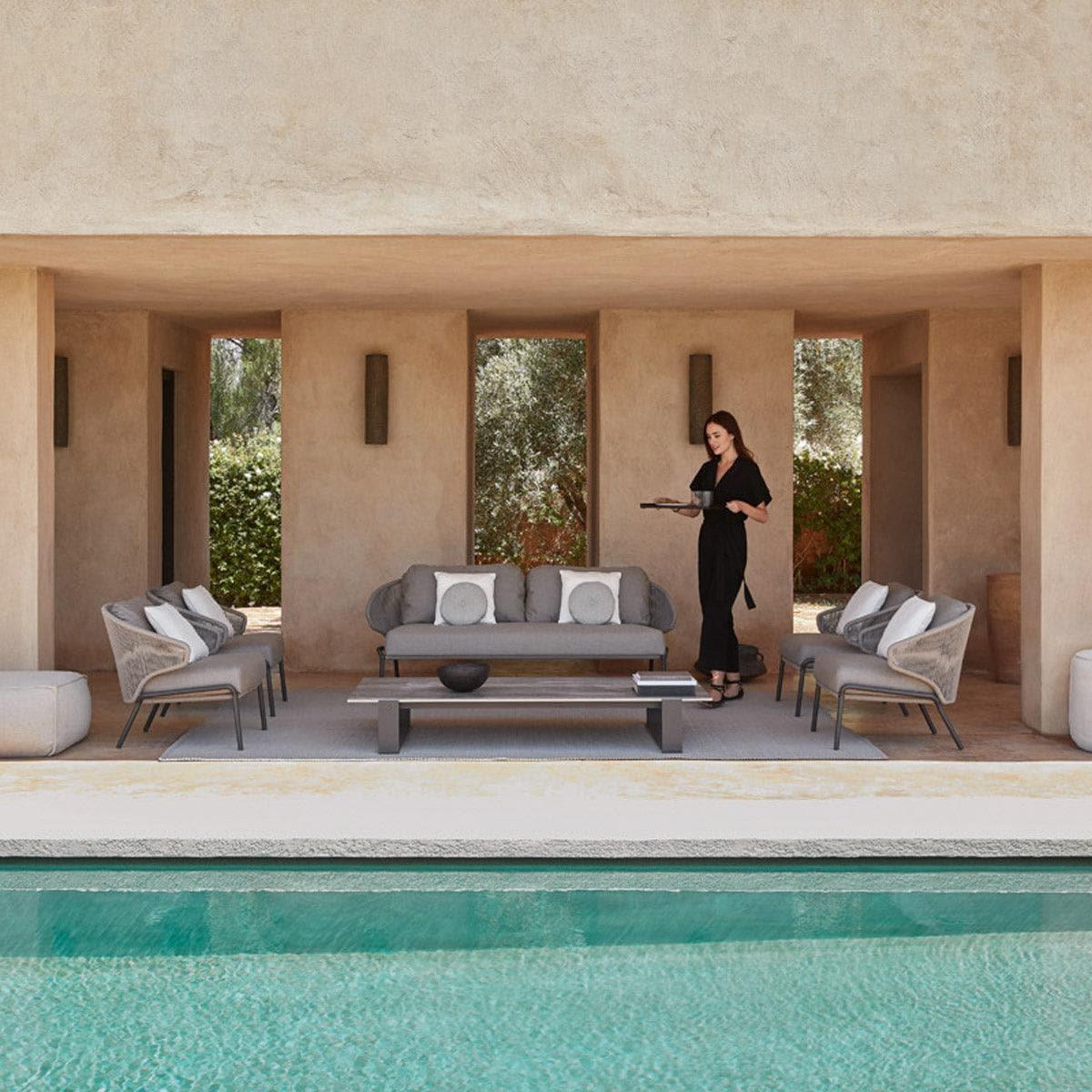 Sofa RADOC 2,5-Sitzer - Lava/Bronze | Manutti | Homestorys