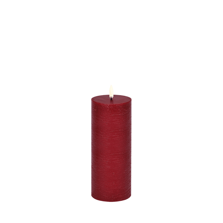 Piffany - Kerze PILLAR LED UYUNI Carmine Red Ø7.8 x 20cm - UL-PI-CR78020 | Homestorys
