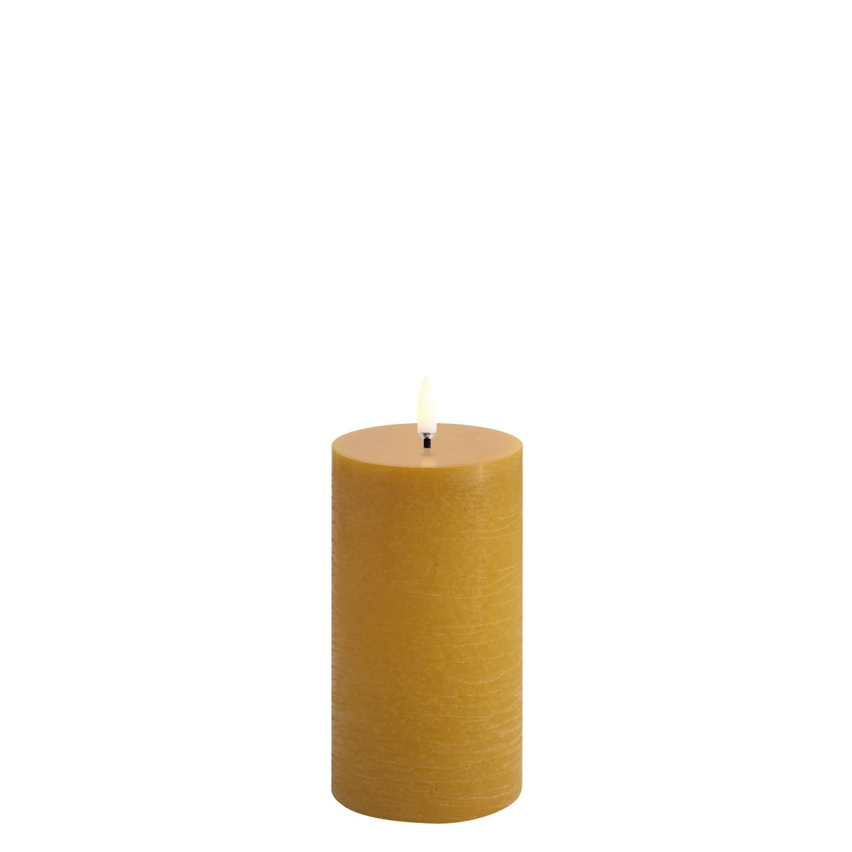 Piffany - Kerze PILLAR RUSTIC LED Uyuni Curry Yellow Ø7.8 x 15.2cm - UL-PI-CY78015 | Homestorys