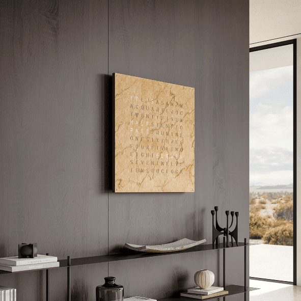 Qlocktwo - Wanduhr EARTH 90 DESERT - | Homestorys