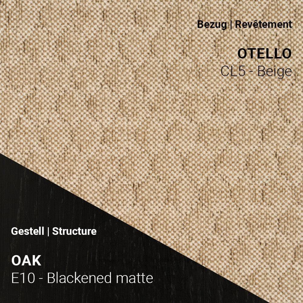 THALIA R0610 mit Otello CL5 Beige und dunklem Gestell in Eiche Blackened Matte (E10)