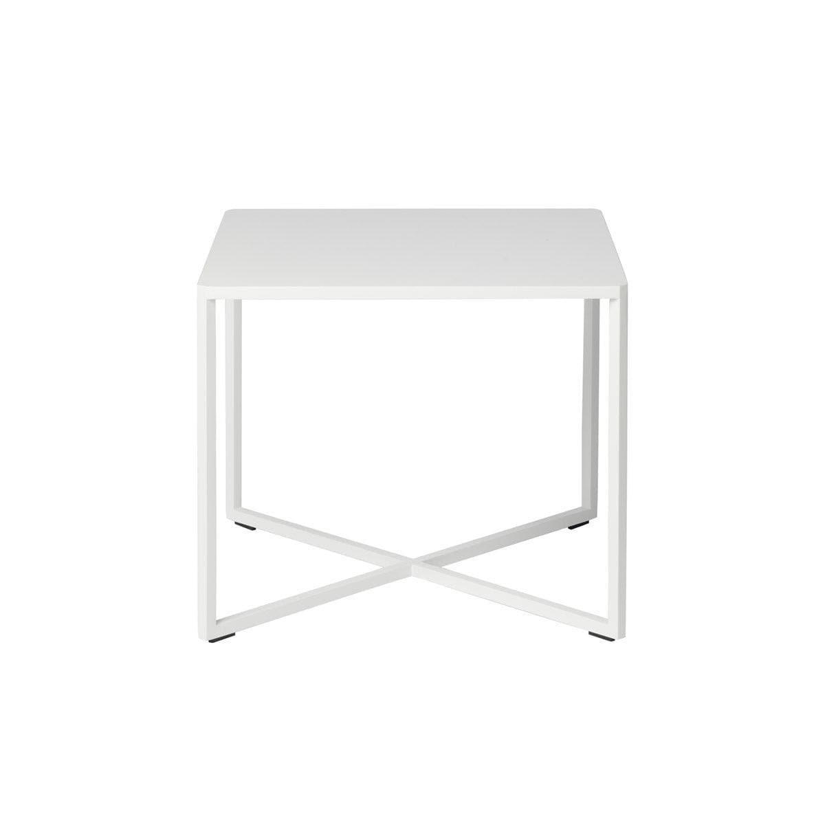 Couchtisch NATAL ALU X - niedrig - 40x40cm-Tribù-00 Weiß- | Homestorys