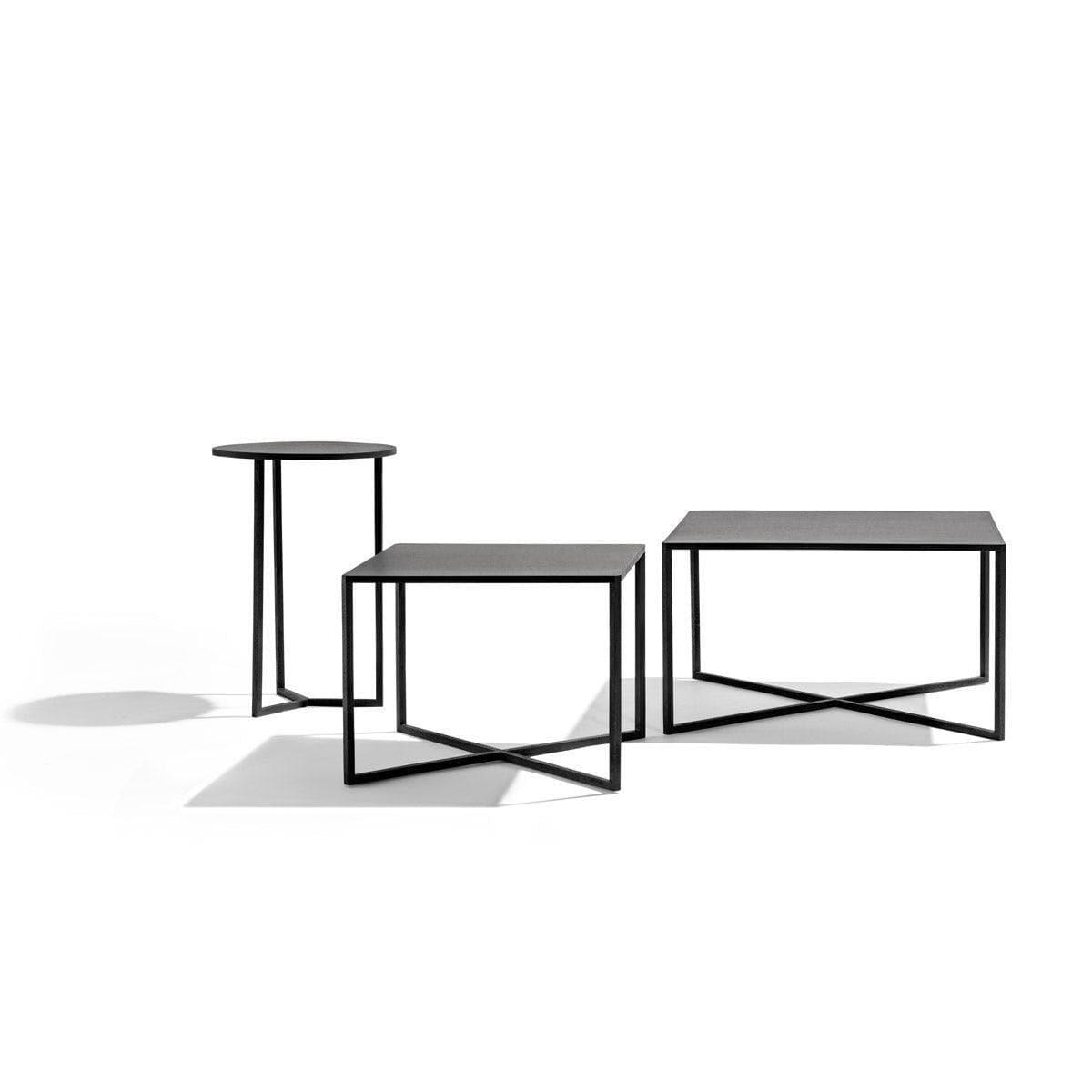 Couchtisch NATAL ALU X - niedrig - 40x40cm-Tribù-00 Weiß- | Homestorys