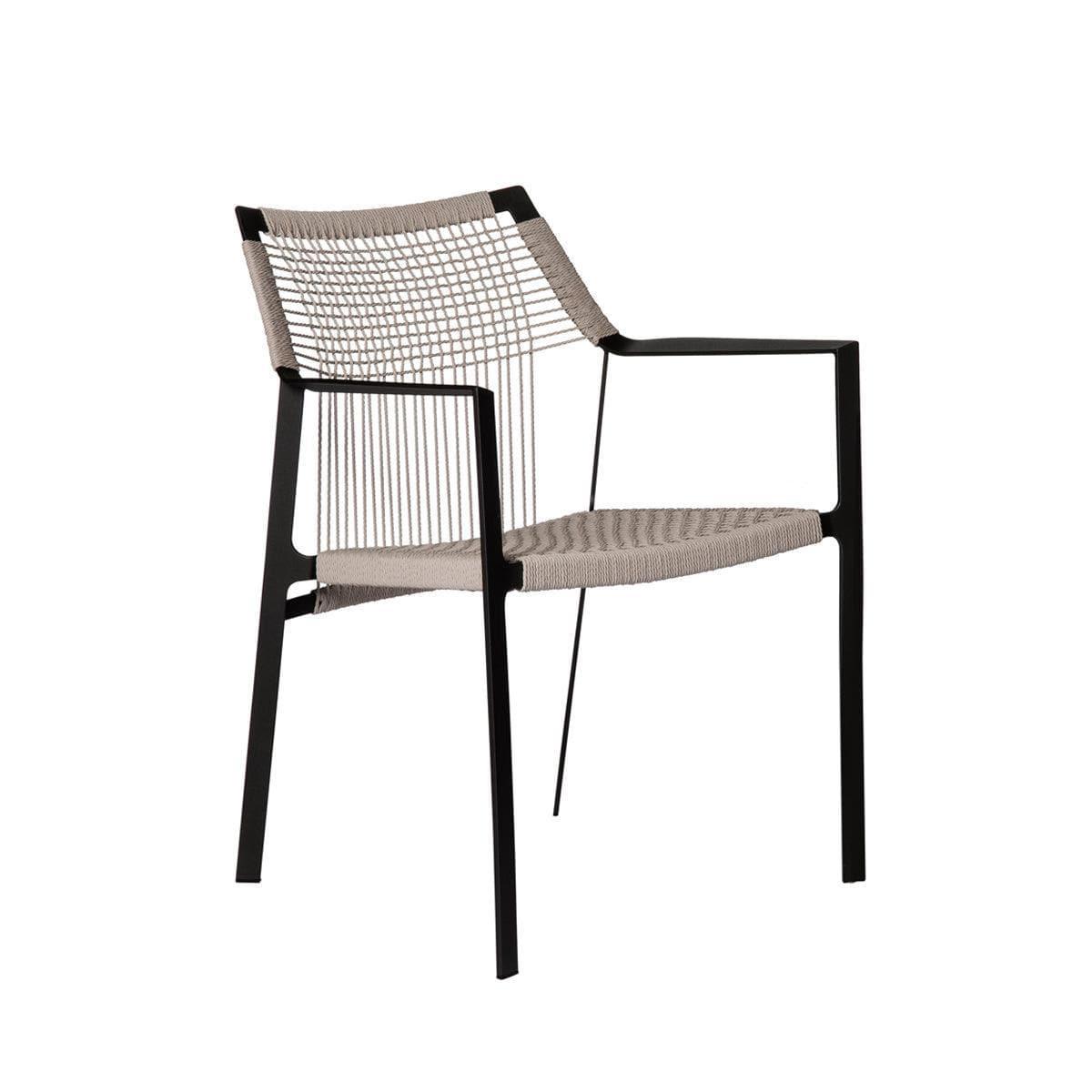 Armlehnstuhl NODI-Tribù-89 Wengé - 10 Linen- | Homestorys