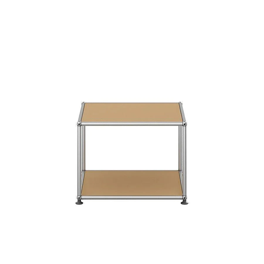 Design-Beistelltisch M22 von USM in Beige – zurückhaltende Farbgebung und funktionale Form für harmonische Einrichtung in Wohnräumen oder modernen Büros