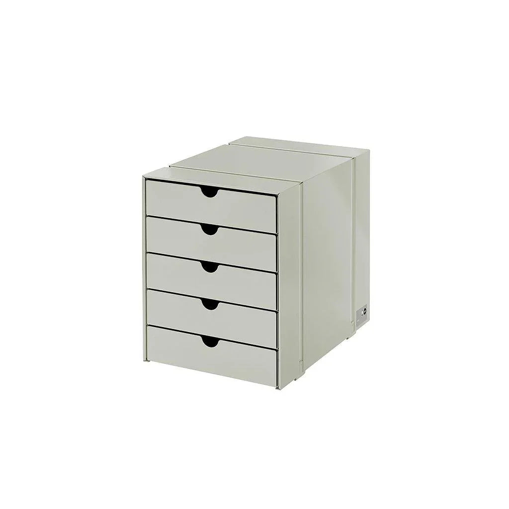 USM Haller Inos K1 Schubladencontainer in elegantem Lichtgrau – zeitloses Design für stilvolle Büroeinrichtung oder modernes Homeoffice