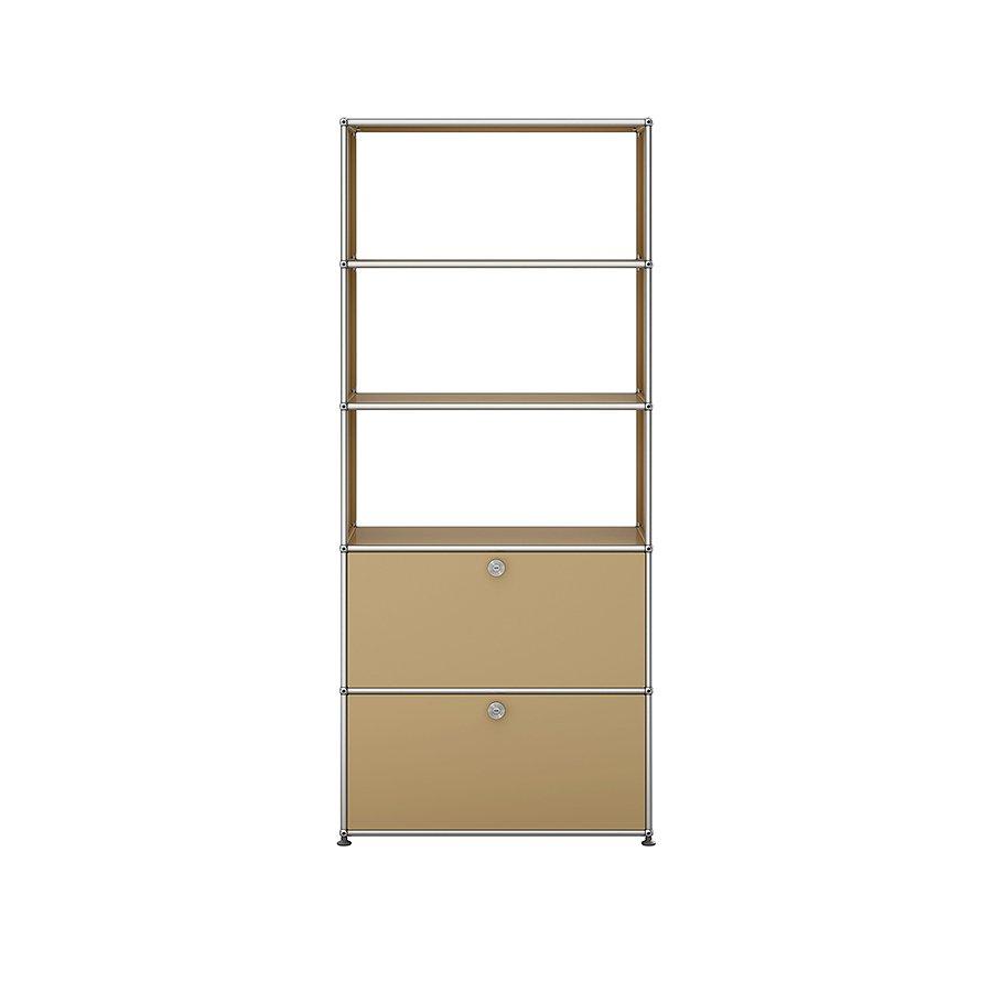 Regal M24 von USM Haller in elegantem USM Beige – modulares Designmöbel für zeitloses Interieur, ideal für Wohnzimmer, Flur oder Loft-Einrichtung